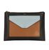Celine Envelope Clutch, &pound;170, Handbags, Black/Brown, Leather, Front view